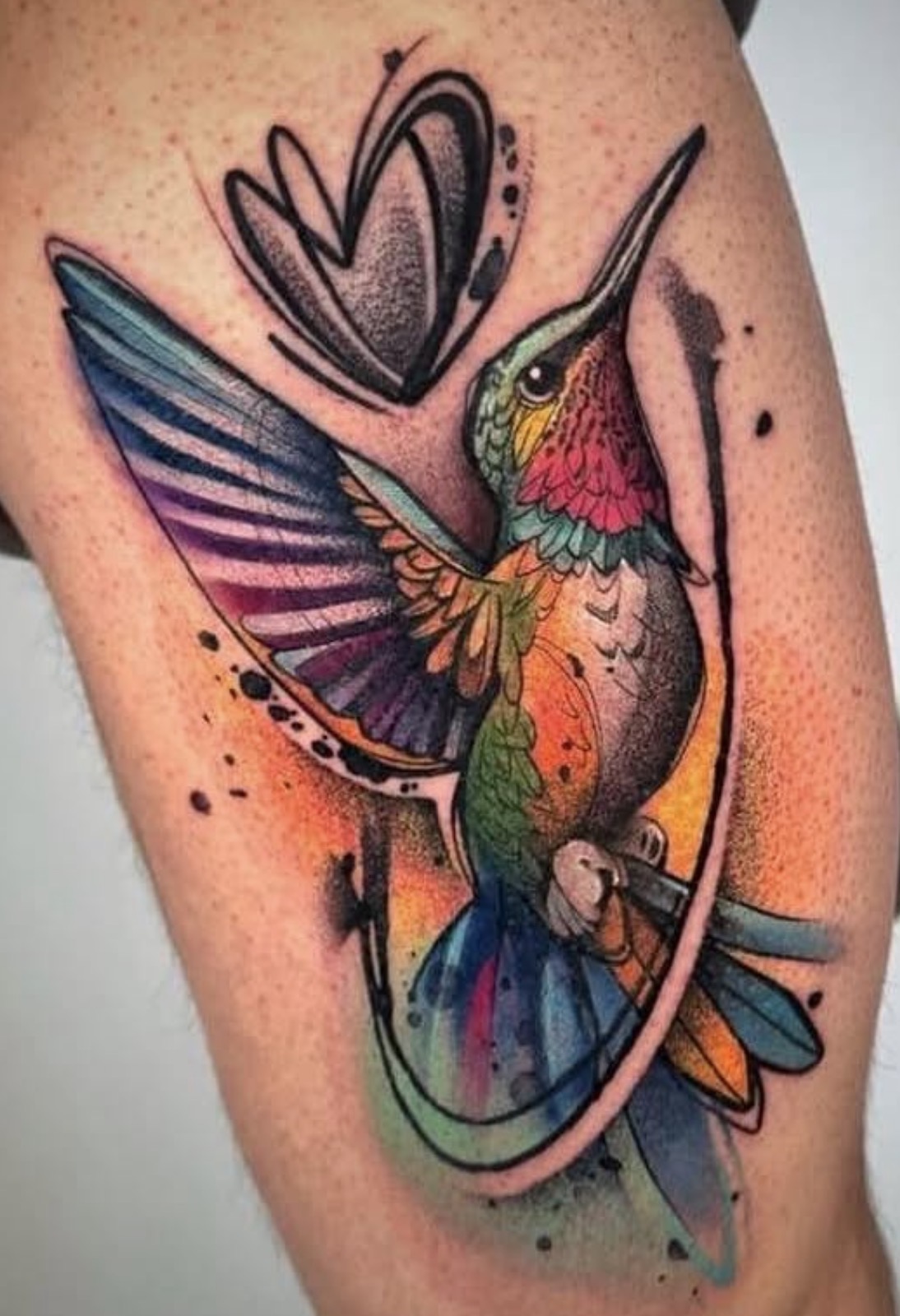 Color realism · hummingbird in flight